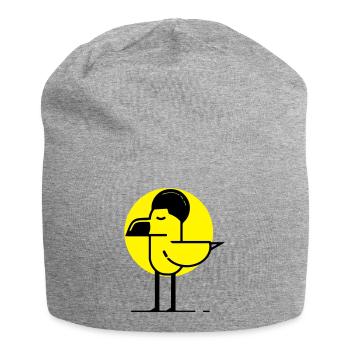 Afro flamingo - Jersey Beanie - heather grey - Front
