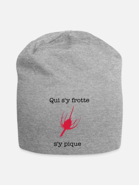 pique - Jersey-Beanie - Grau meliert