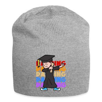 Retro Vintage Dabbing Dab Graduation Diploma Student - Jersey Beanie - heather grey - Front