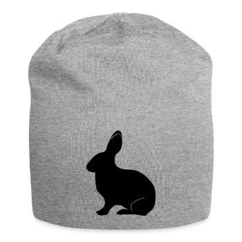 Hase - Jersey-Beanie - Grau meliert - Vorne