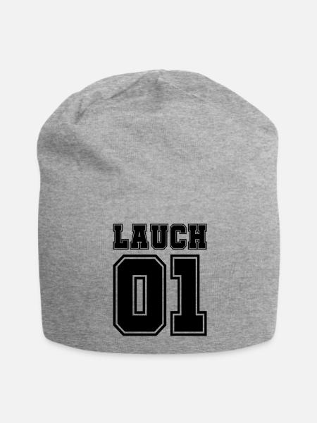 Lauch 01 King Lauch Spruch Geschenk - Jersey-Beanie - Grau meliert