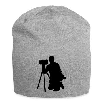 photographer - Jersey Beanie - heather grey - Front