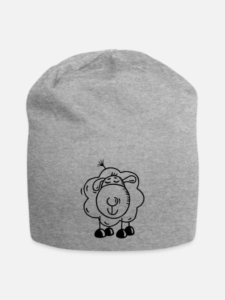 Rêver Sheep - Bonnet en jersey - gris chiné