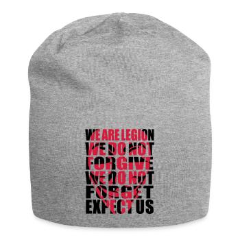Anonymous Motto Shadow - Jersey Beanie - heather grey - Front