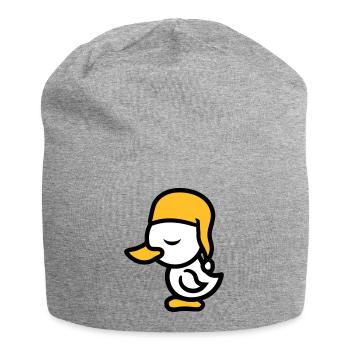 muetze muede bett schlafen schlafmuetze abend erho - Jersey-Beanie - Grau meliert - Vorne