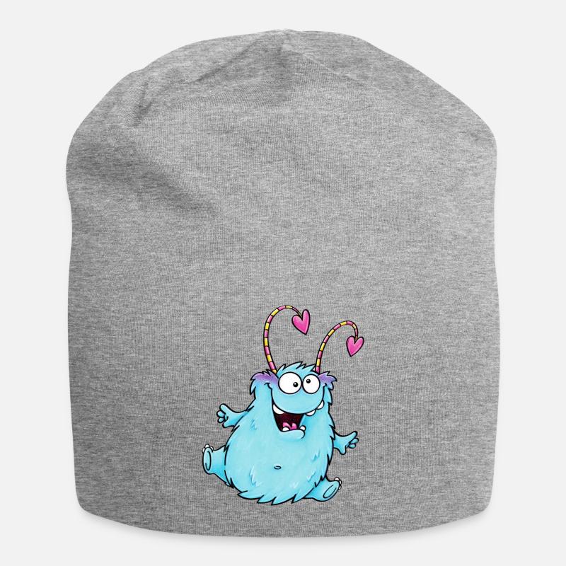 cuddly monster - Jersey-Beanie - Grau meliert