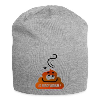 Lustiger Kack Haufen :-) - Jersey-Beanie - Grau meliert - Vorne
