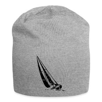 segelboot - Jersey-Beanie - Grau meliert - Vorne