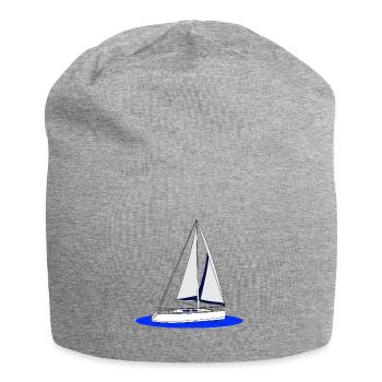 Sailboat - Jersey Beanie - heather grey - Front