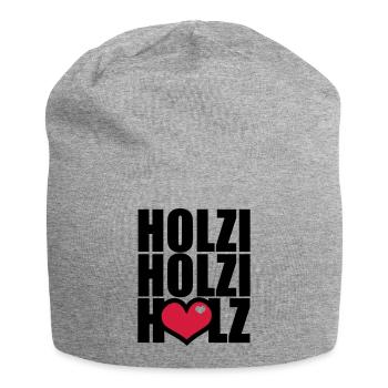 Ich und mein Holz - Jersey-Beanie - Grau meliert - Vorne