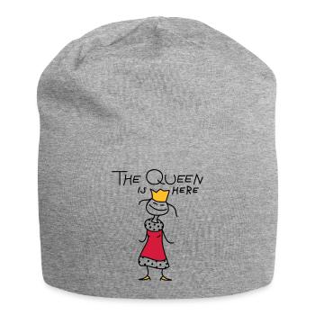The Queen - Bonnet en jersey - gris chiné - Devant