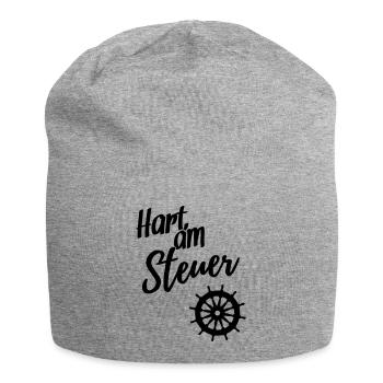 Hart am Steuer - Jersey-Beanie - Grau meliert - Vorne