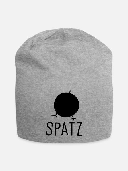 Spatz - Jersey-Beanie - Grau meliert
