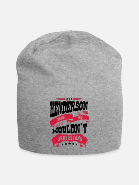 henderson name thing you wouldnt underst - Jersey Beanie - heather grey