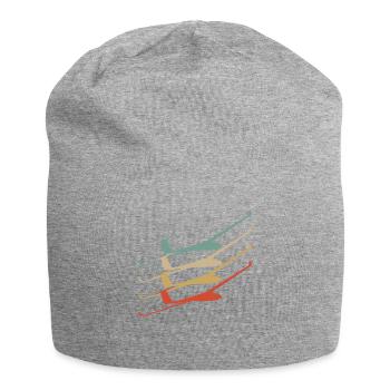 Segelflugzeug - Jersey-Beanie - Grau meliert - Vorne