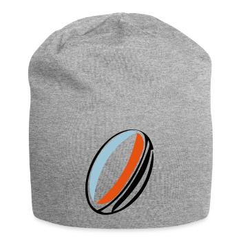 ballon rugby france - Bonnet en jersey - gris chiné - Devant
