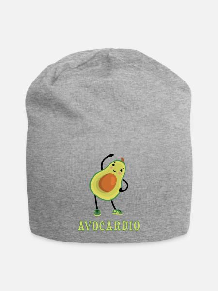 Avocardio lustig - Jersey-Beanie - Grau meliert