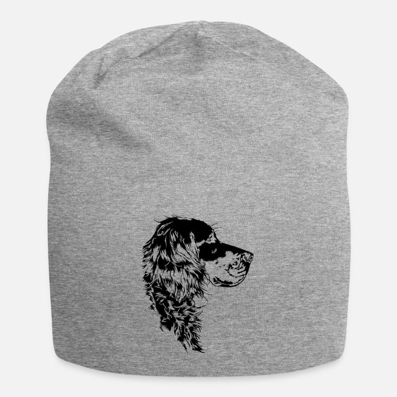 GORDON SETTER Wilsigns Jagdhund Jagdhunde Hunde - Jersey-Beanie - Grau meliert