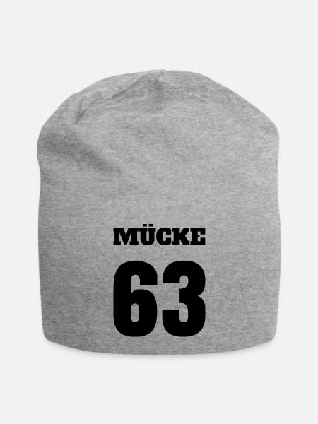 Mücke 63 Buddy Film Star Geschenk - Jersey-Beanie - Grau meliert