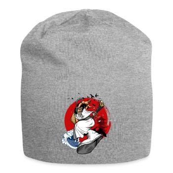 Hip-Hop Samurai - Jersey-Beanie - Grau meliert - Vorne