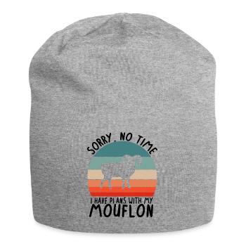 No Time Plans with Mufflon Horns Kids Animal Forest - Jersey Beanie - heather grey - Front