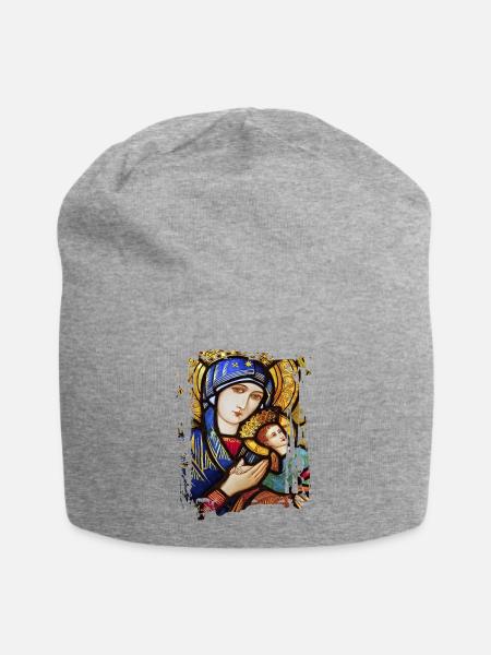 Holly Mary Maria Madonna Mariana Jungfrau Maria - Jersey-Beanie - Grau meliert