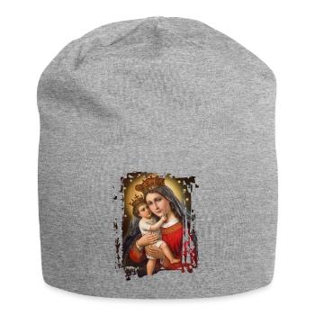 Holly Mary Maria Madonna Mariana Jungfrau Maria - Jersey-Beanie - Grau meliert - Vorne