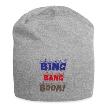 BING BANG BOOM - Jersey Beanie - heather grey - Front