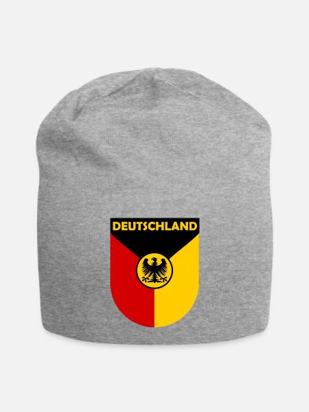 Der deutsche Bundesadler - Jersey-Beanie - Grau meliert