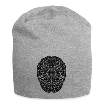 Cerveau - Vector anatomique - Bonnet en jersey - gris chiné - Devant