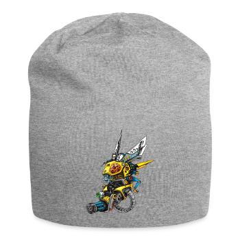 Stecher die Wespe - Jersey-Beanie - Grau meliert - Vorne