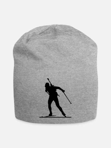 Biathlon - Jersey-Beanie - Grau meliert