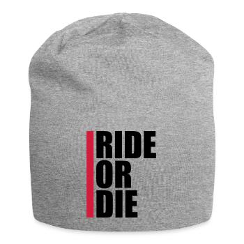 Bar Red Logo - Jersey Beanie - heather grey - Front