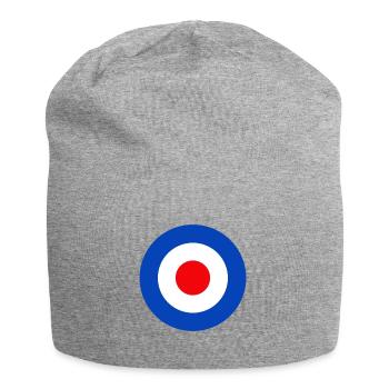Mod-Emblem - Jersey-Beanie - Grau meliert - Vorne