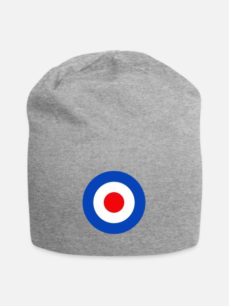 Mod-Emblem - Jersey-Beanie - Grau meliert