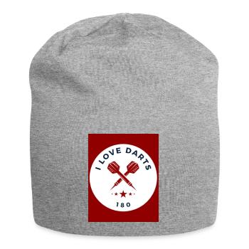 Darts-Fan - Jersey-Beanie - Grau meliert - Vorne