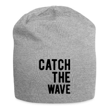 Catch the Wave - Jersey-Beanie - Grau meliert - Vorne