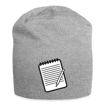 Checklist Notes Homework - Jersey Beanie - heather grey - Front