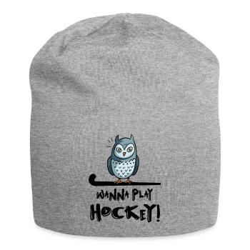 feldhockey hockey fieldhockey wanna play hockey - Jersey Beanie - heather grey - Front