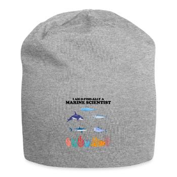 Official Marine Scientist Marine Biologist - Jersey Beanie - heather grey - Front