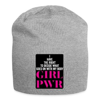 Le pouvoir des filles - Bonnet en jersey - gris chiné - Devant