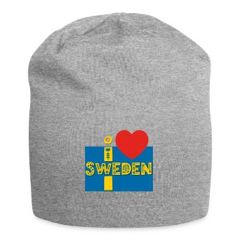 Suède - Bonnet en jersey - gris chiné - Devant