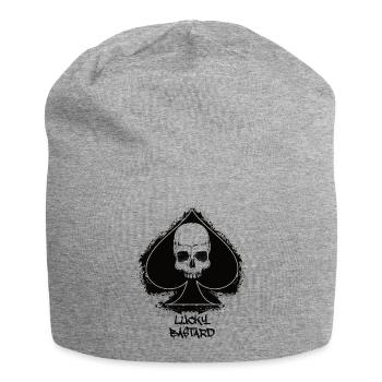 Lucky Bastard - Jersey-Beanie - Grau meliert - Vorne