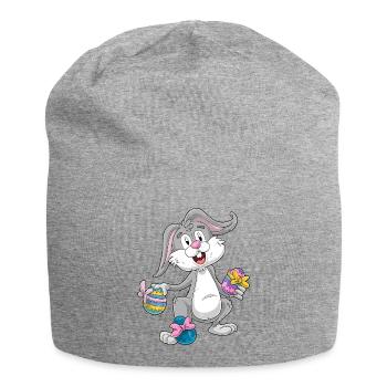 Osterhase - Jersey-Beanie - Grau meliert - Vorne