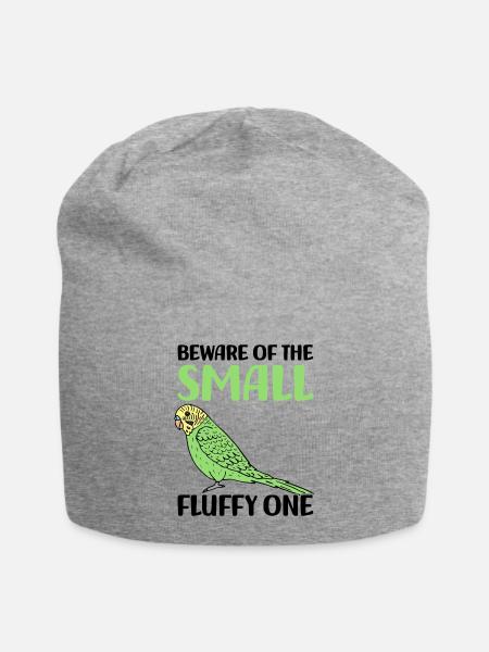 Wellensittich - Jersey-Beanie - Grau meliert