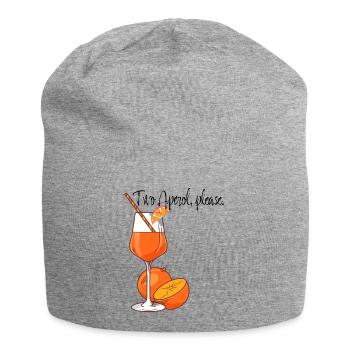 Chic Shirt Summer Drink Enjoy - Jersey Beanie - heather grey - Front