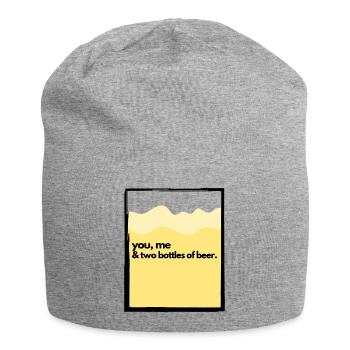 You, Me & Two Bottles of Beer - Jersey Beanie - heather grey - Front