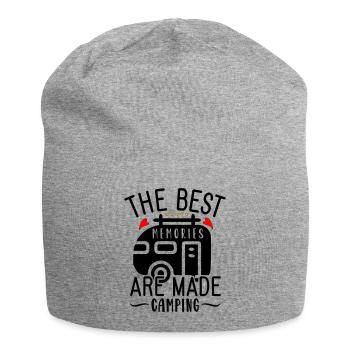 Les meilleurs souvenirs sont faits en camping - Bonnet en jersey - gris chiné - Devant