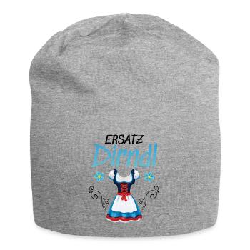 Dirndl Ersatz - Jersey-Beanie - Grau meliert - Vorne