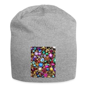 Diamantine dorée - Bonnet en jersey - gris chiné - Devant